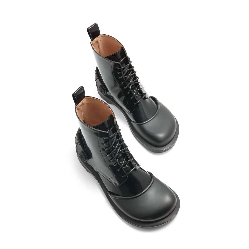 Loewe Black Calfskin Lace-Up Boots | Regal Royce