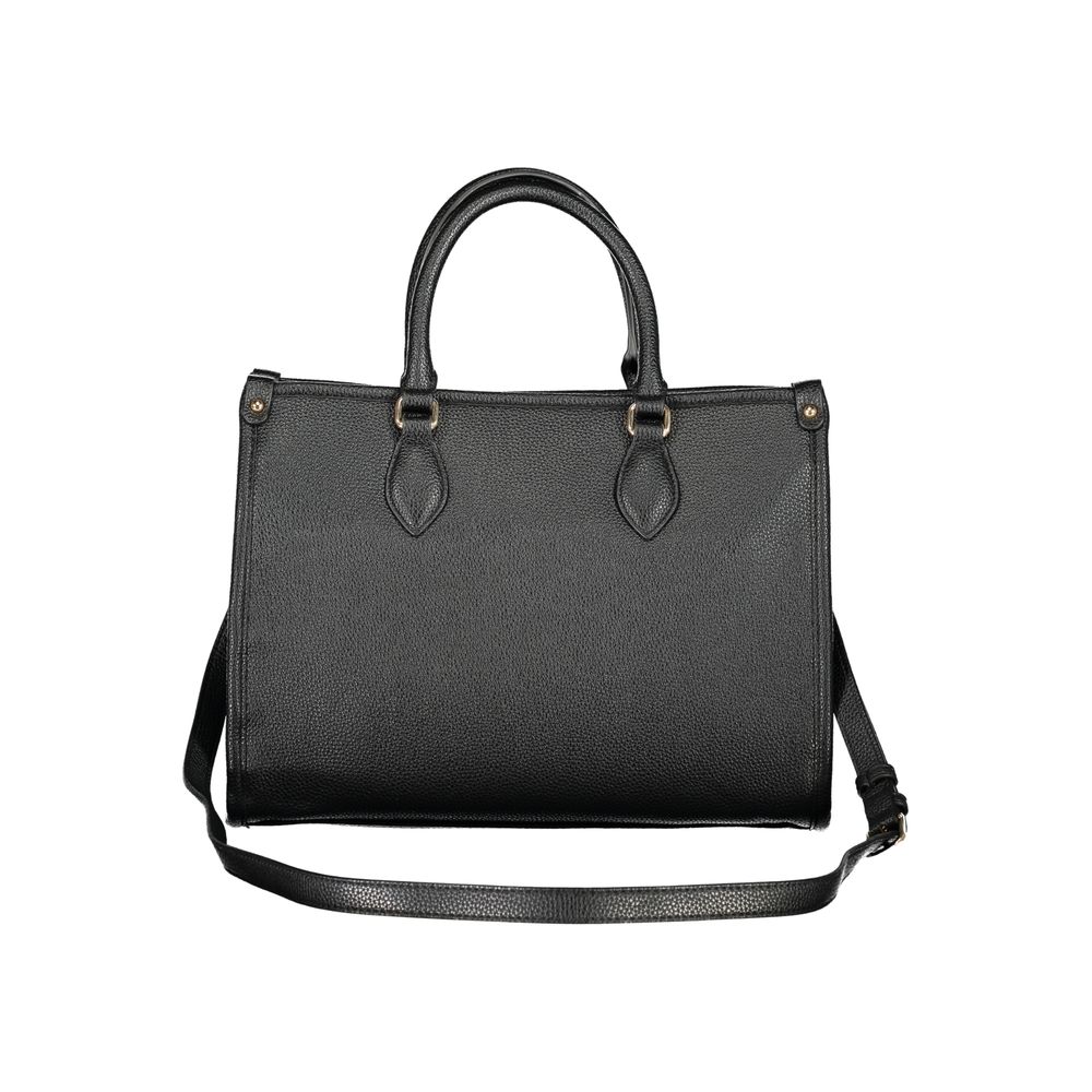 Mario Valentino Black Polyurethane Women Handbag | Regal Royce