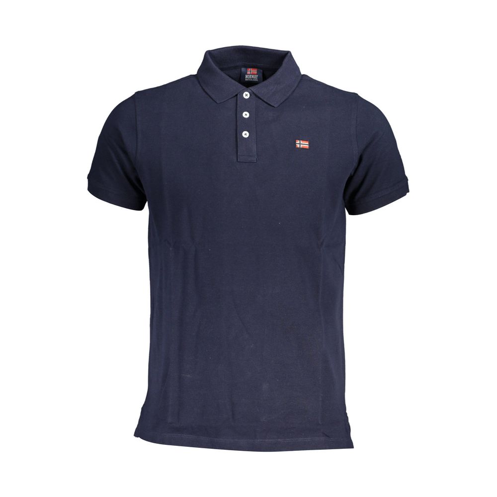 Norway 1963 Blu Cotton Men Polo | Regal Royce