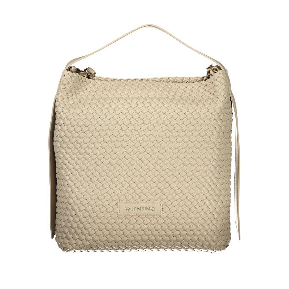 Mario Valentino Beige Polyurethane Women Handbag | Regal Royce