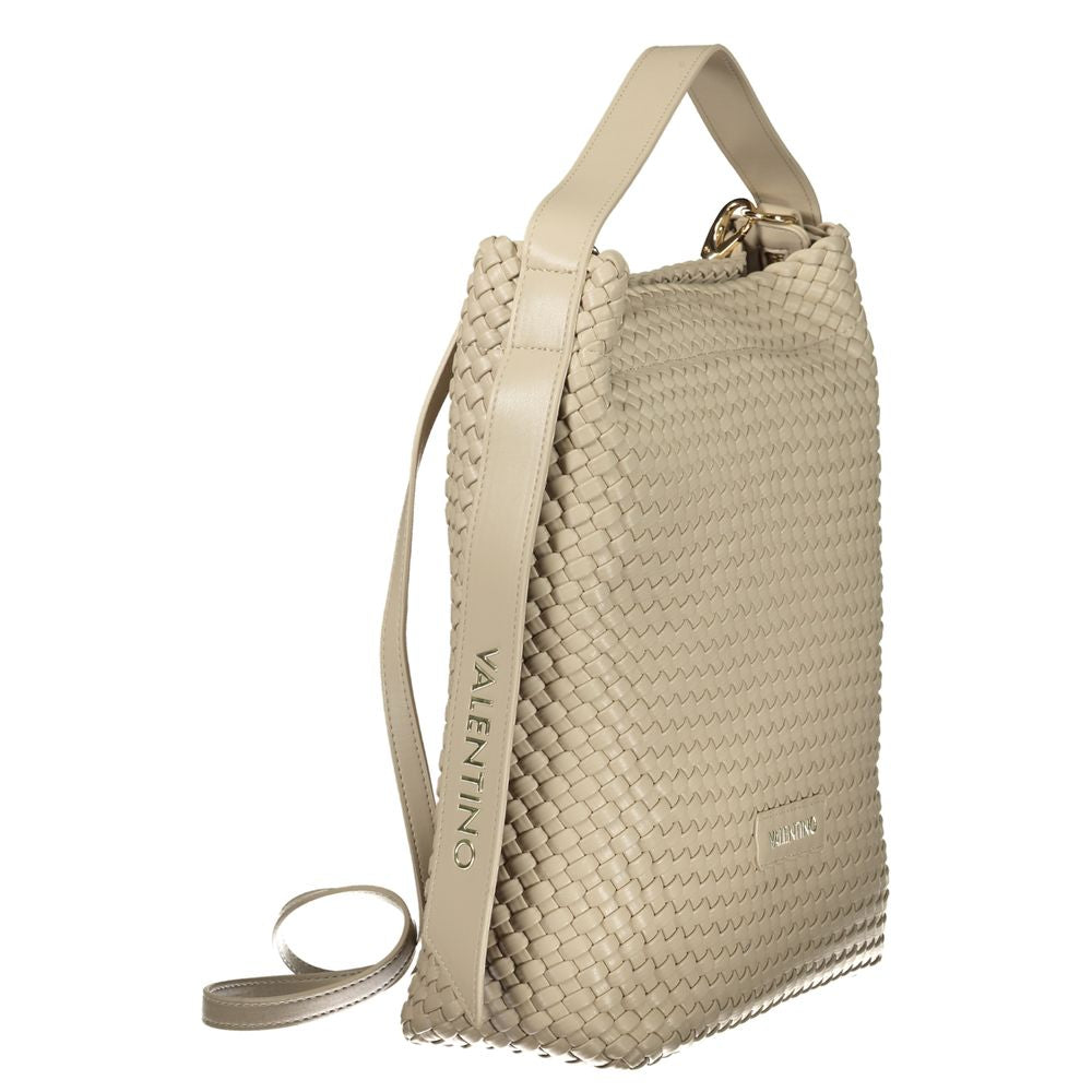Mario Valentino Beige Polyurethane Women Handbag | Regal Royce