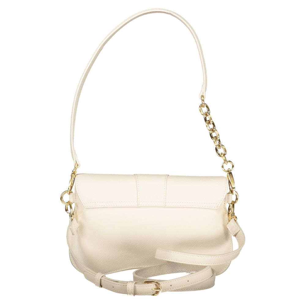 Mario Valentino Beige Polyurethane Women Handbag | Regal Royce