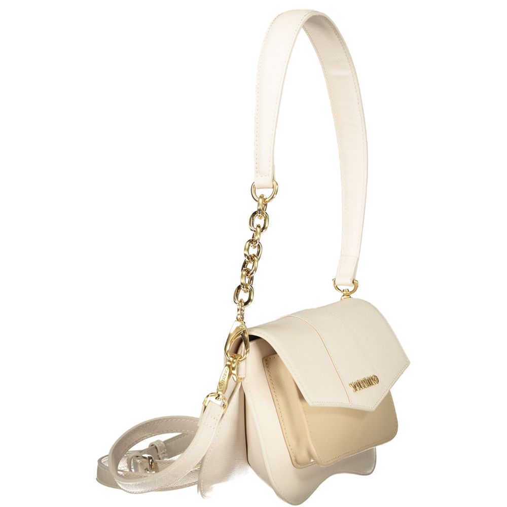 Mario Valentino Beige Polyurethane Women Handbag | Regal Royce