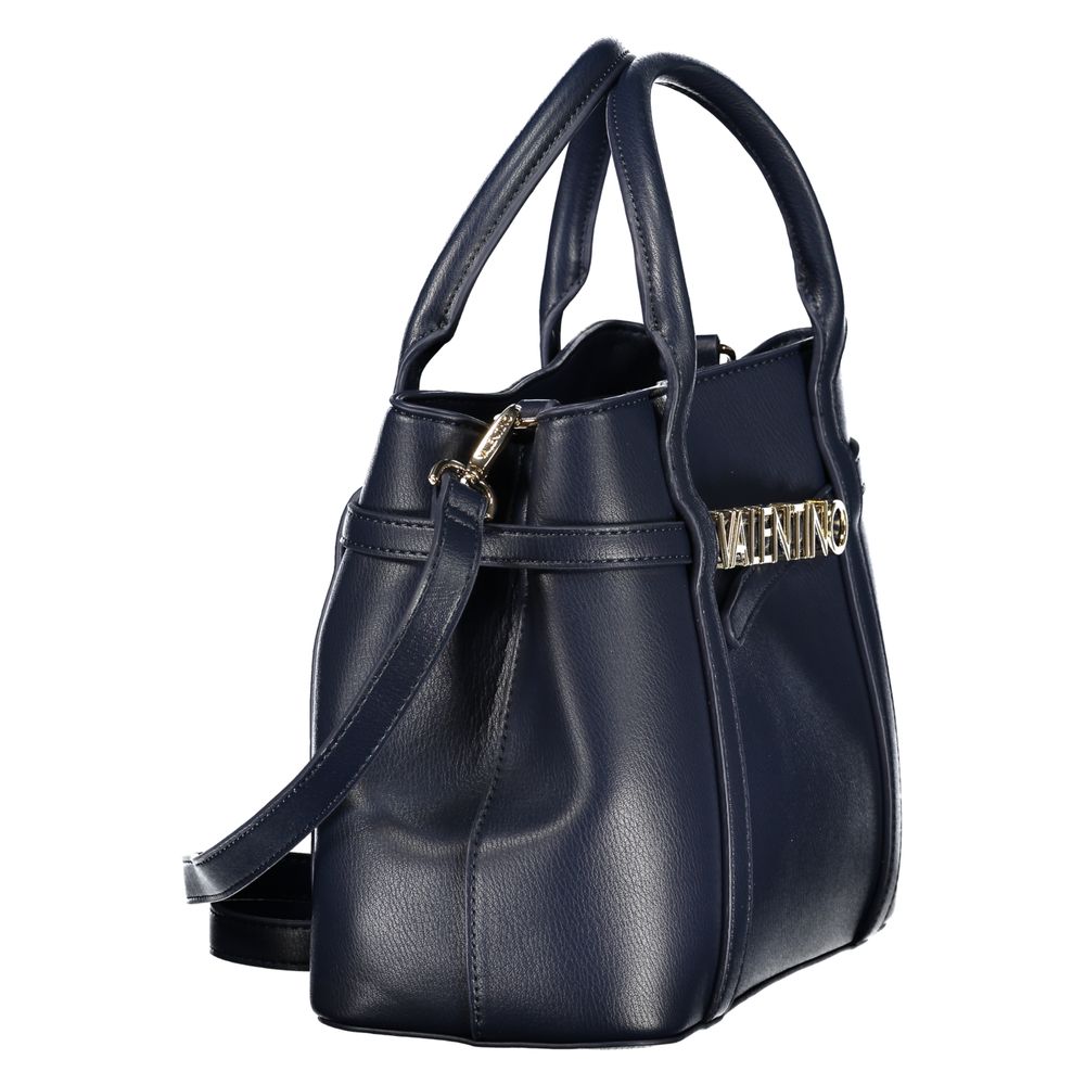Mario Valentino Blu Polyurethane Woman Handbag | Regal Royce