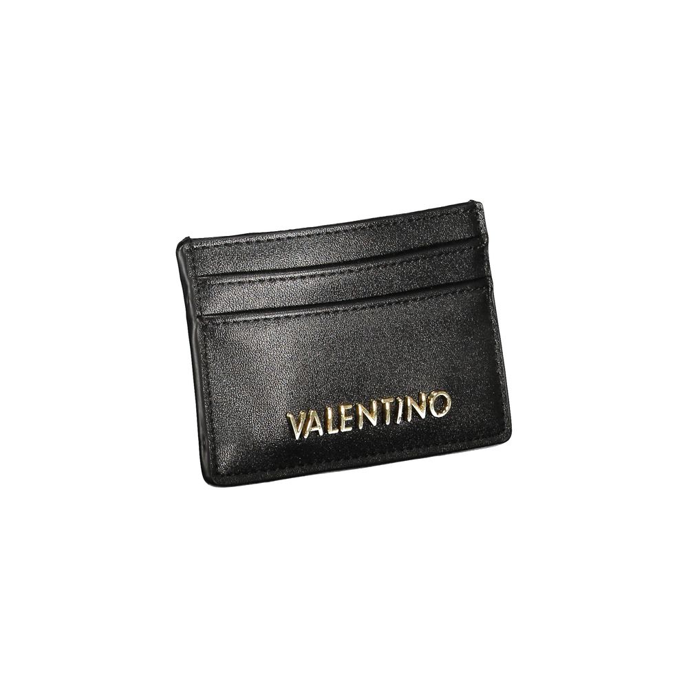 Mario Valentino Black Polyurethane Women Wallet | Regal Royce