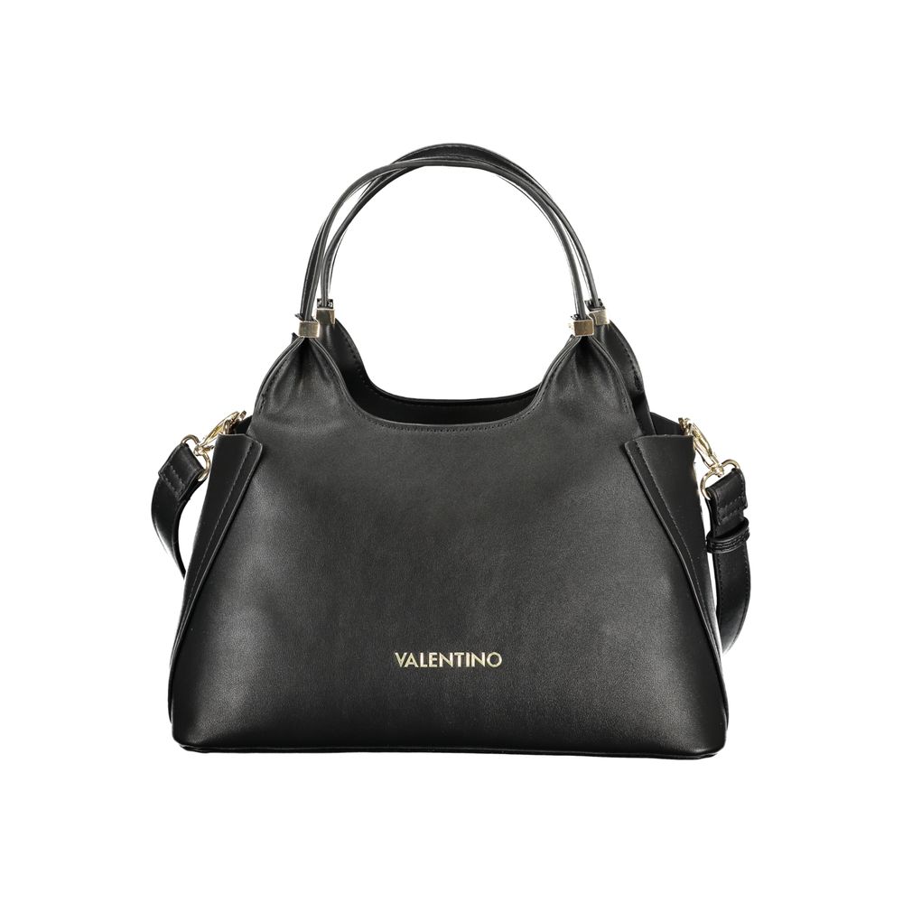 Mario Valentino Black Polyurethane Women Handbag | Regal Royce