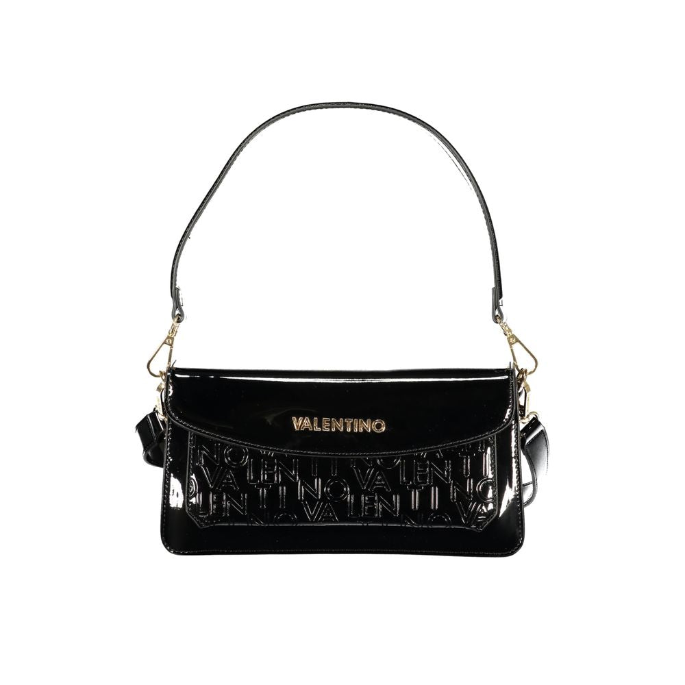 Mario Valentino Black Polyurethane Women Handbag | Regal Royce