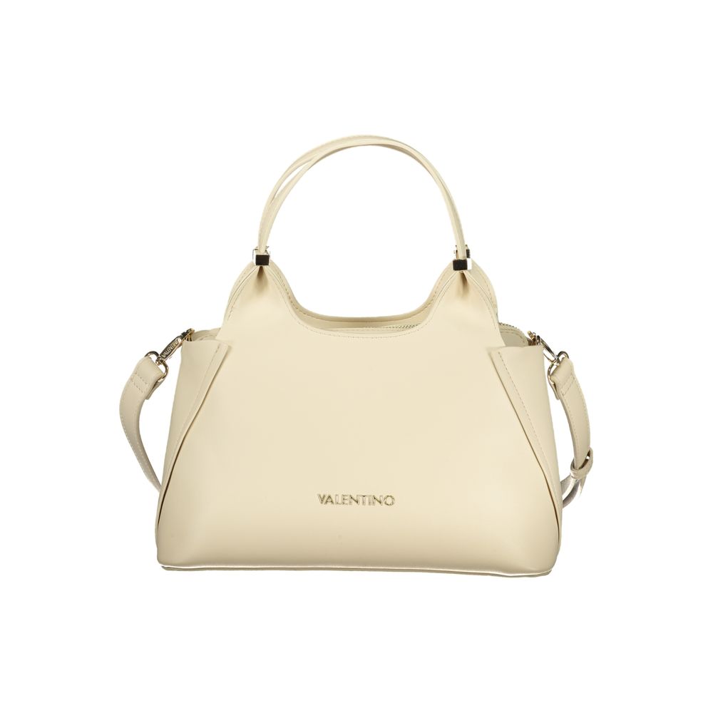 Mario Valentino Beige Polyurethane Women Handbag | Regal Royce