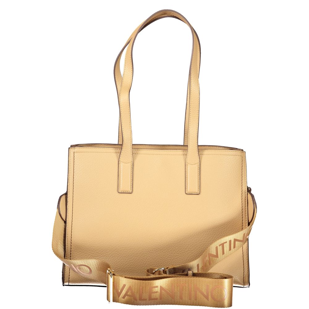Mario Valentino Beige Polyurethane Women Handbag | Regal Royce