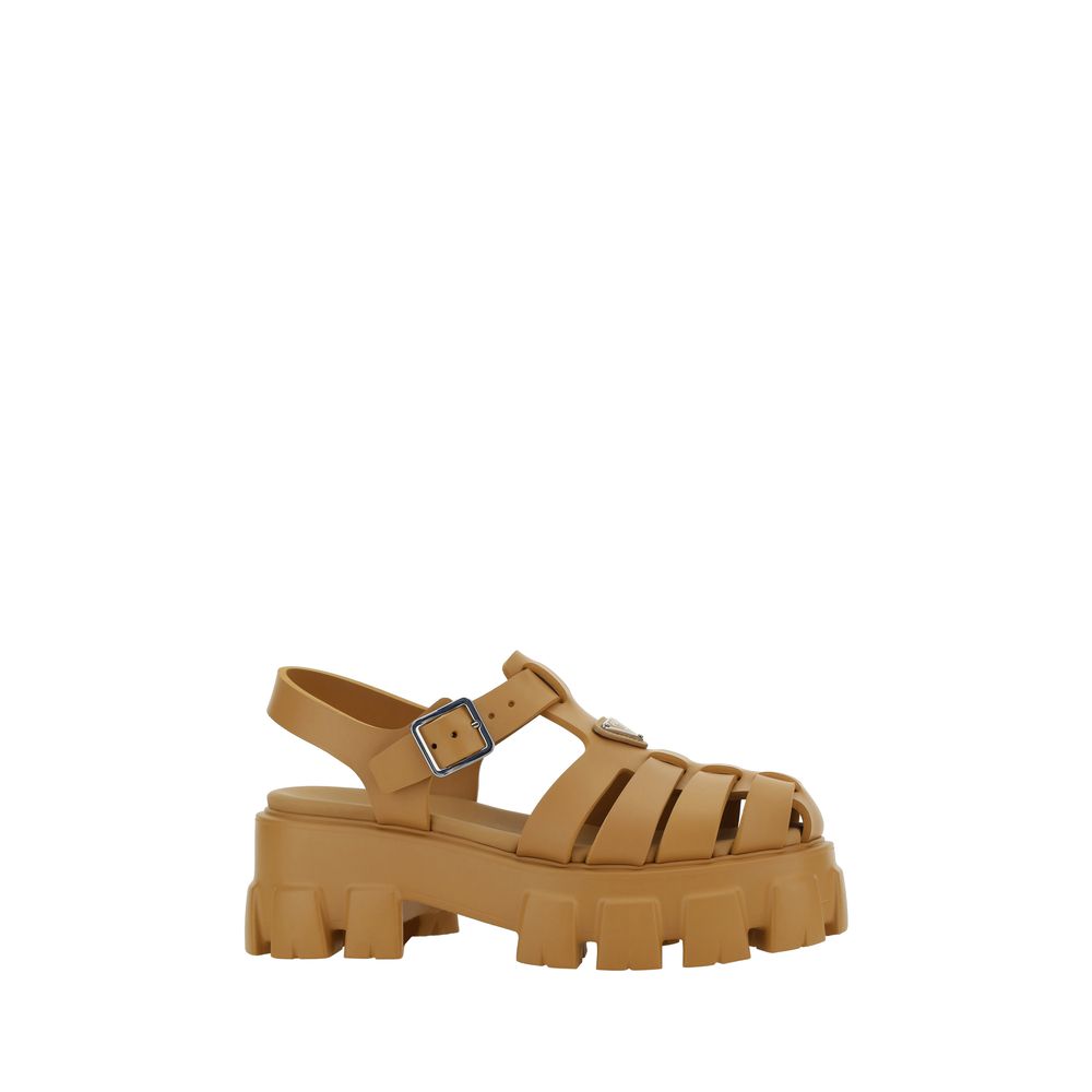 Prada Brown Acetate Platform Sandals | Regal Royce