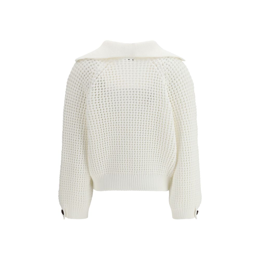 Brunello Cucinelli White Cotton Sweatshirt | Regal Royce