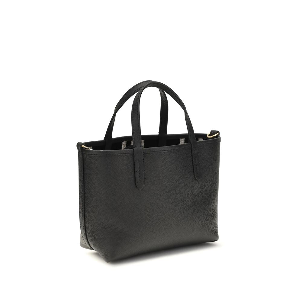 Burberry Black Calf Leather Bos Taurus Shoulder Bag | Regal Royce