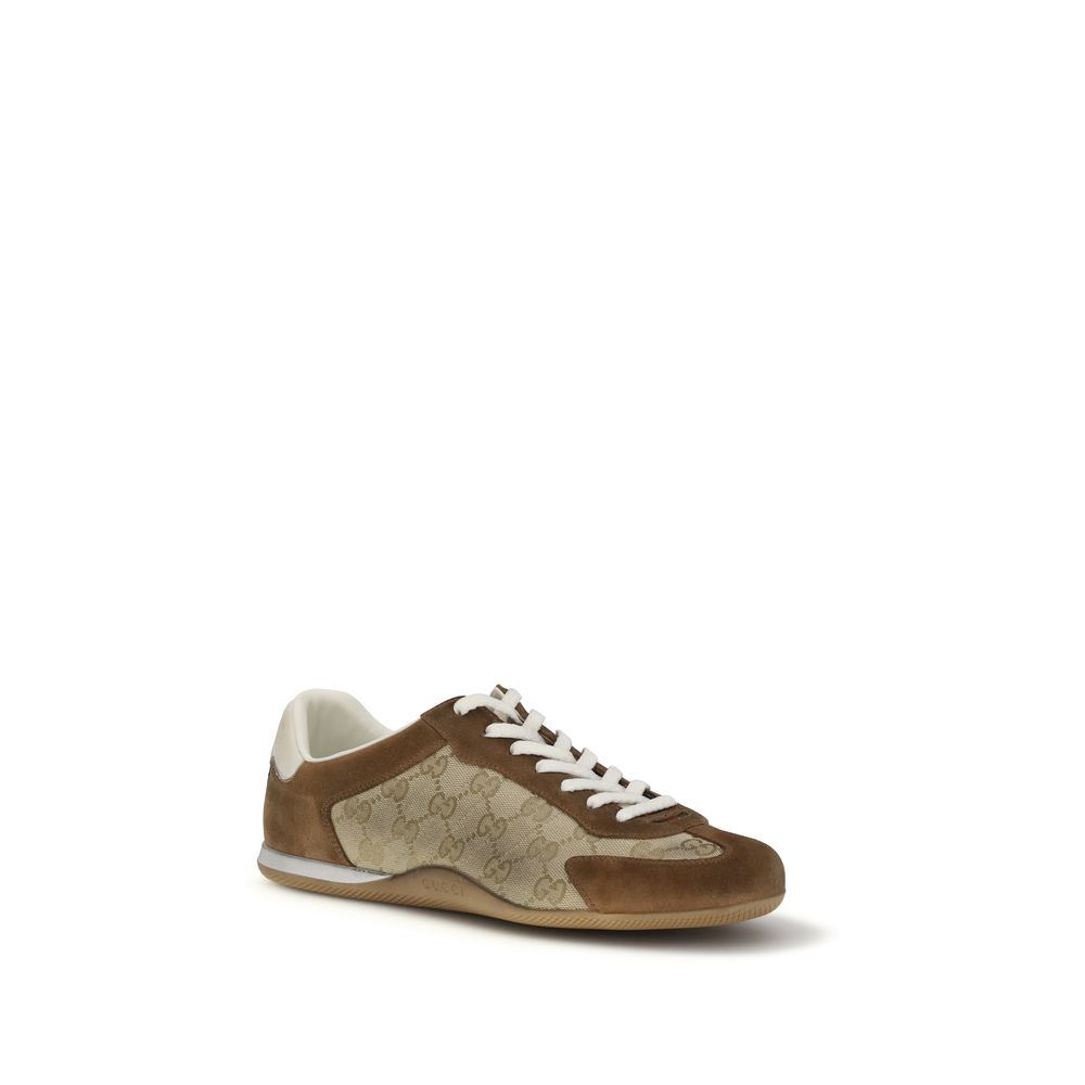 Gucci Brown Calf Leather Bos Taurus Sneakers | Regal Royce