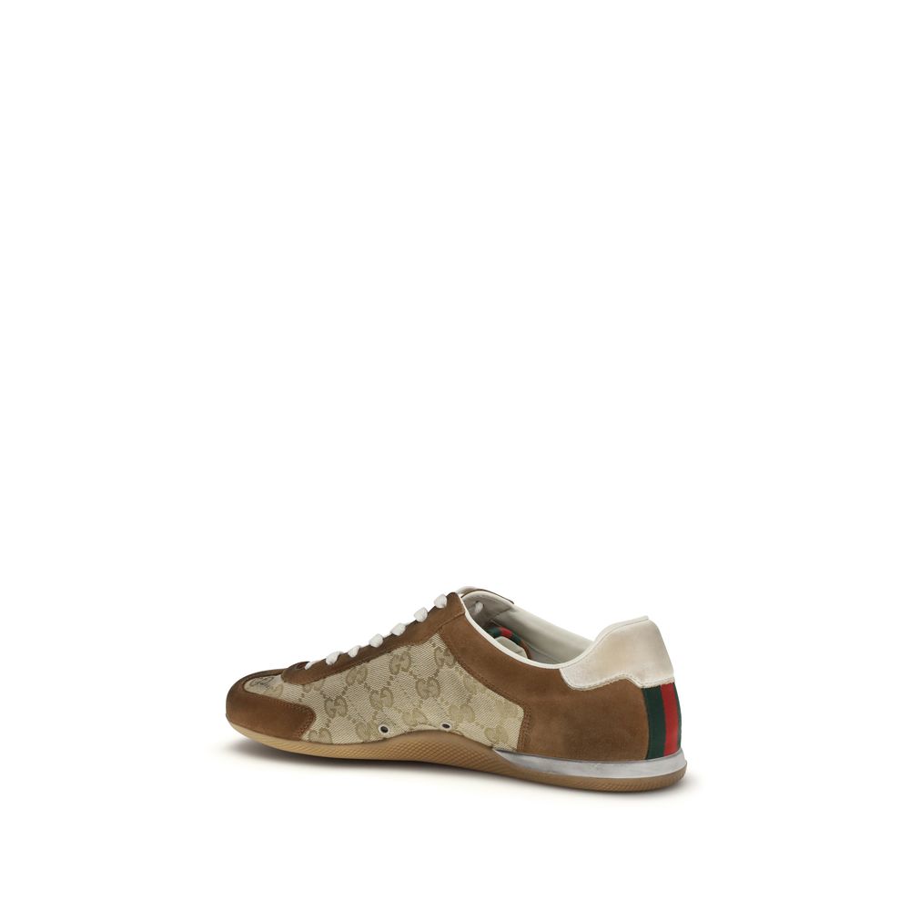 Gucci Brown Calf Leather Bos Taurus Sneakers | Regal Royce