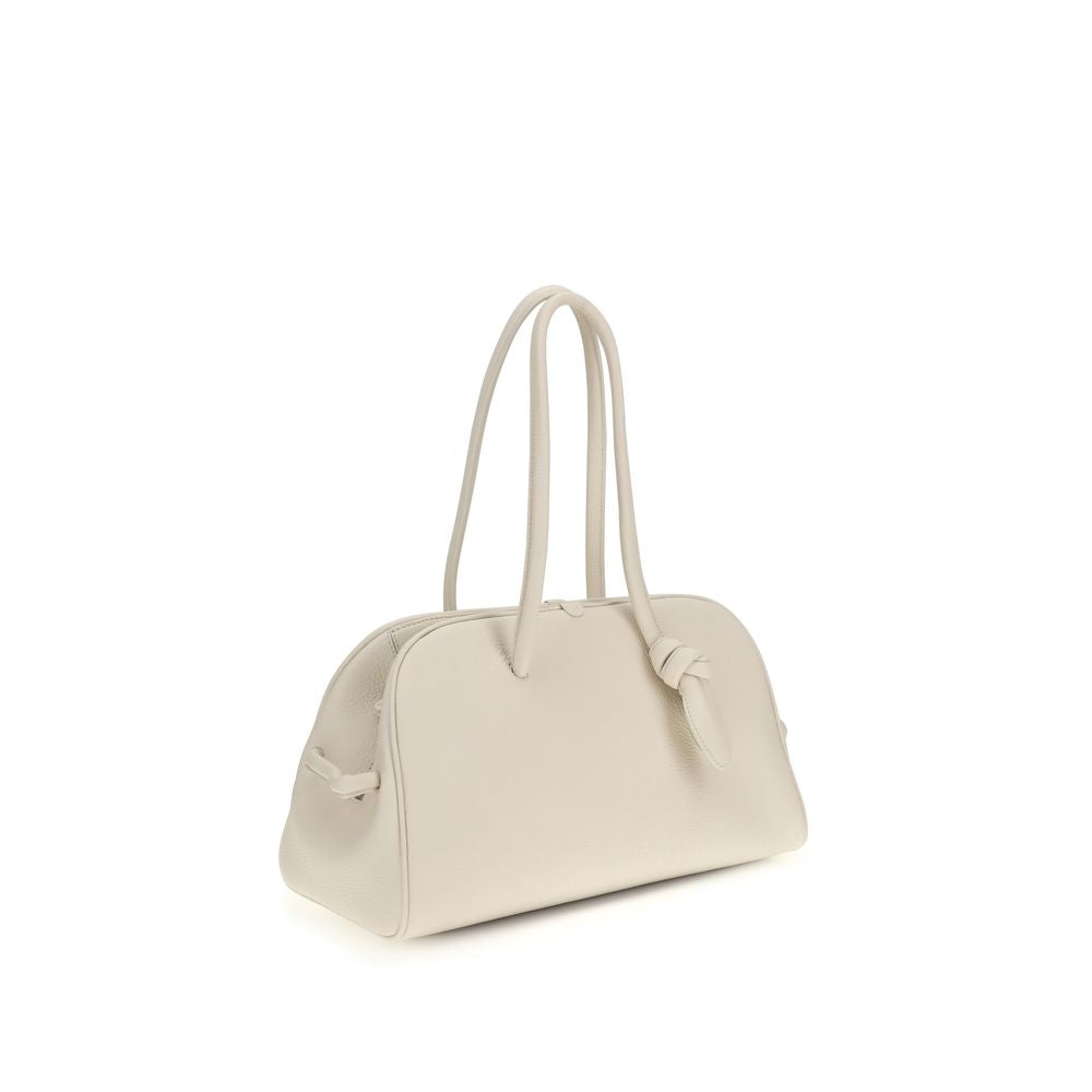 Jacquemus White Calf Leather Bos Taurus Shoulder Bag | Regal Royce