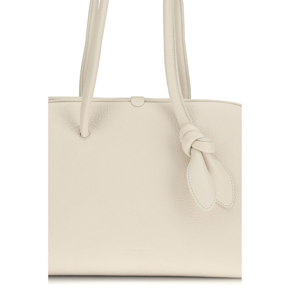 Jacquemus White Calf Leather Bos Taurus Shoulder Bag | Regal Royce