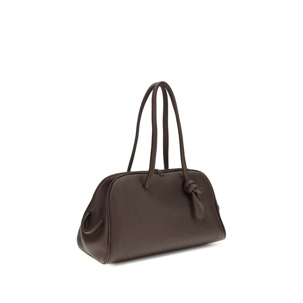 Jacquemus Brown Calf Leather Bos Taurus Shoulder Bag | Regal Royce