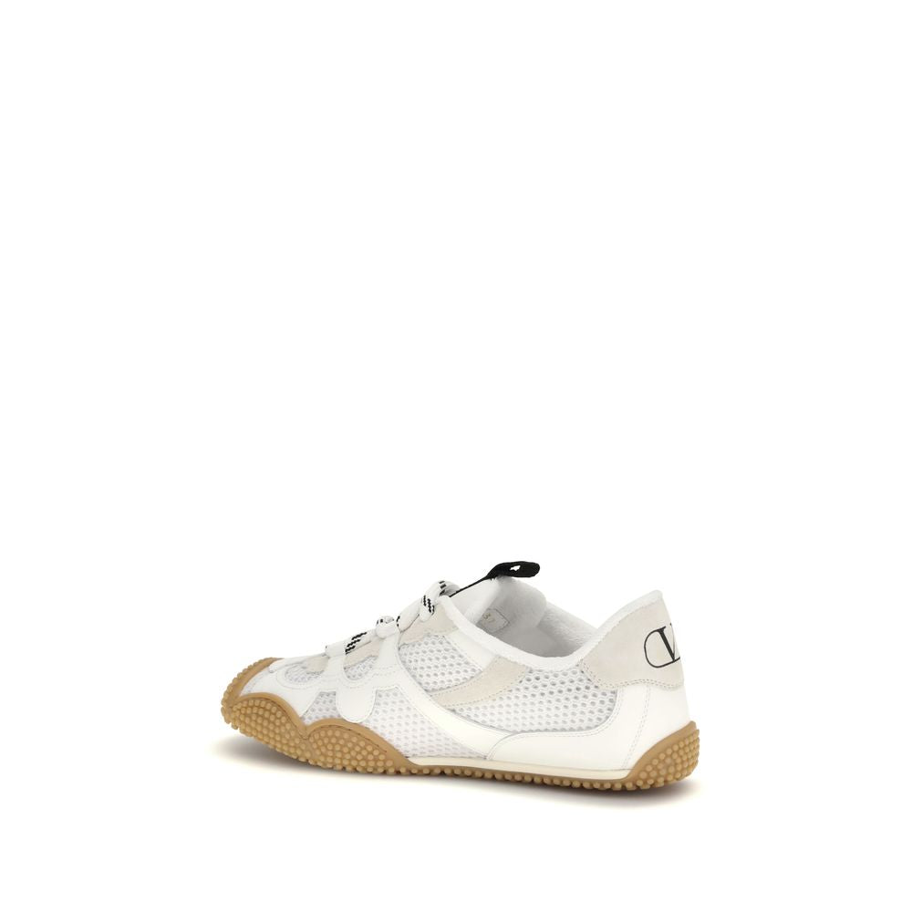 Valentino Garavani White Polyamide Athletic Sneakers | Regal Royce