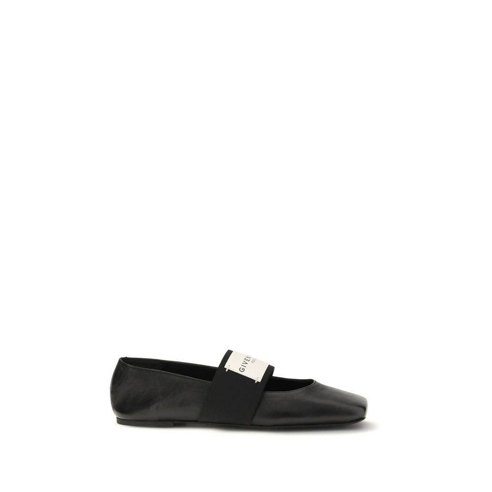 Givenchy Black Lamb Ovis Aries Aries Ballet Flats | Regal Royce