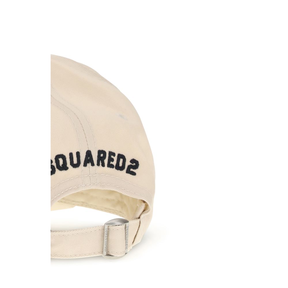Dsquared² Beige Cotton Cap (Baseball Hat) | Regal Royce