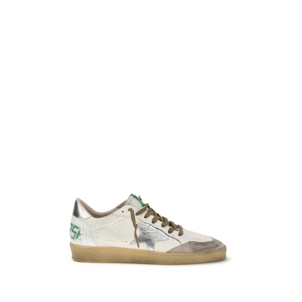 Golden Goose White Calf Leather Bos Taurus Low Top Sneakers | Regal Royce