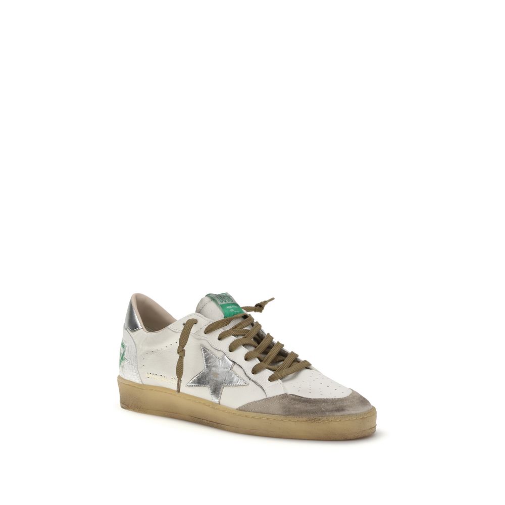Golden Goose White Calf Leather Bos Taurus Low Top Sneakers | Regal Royce