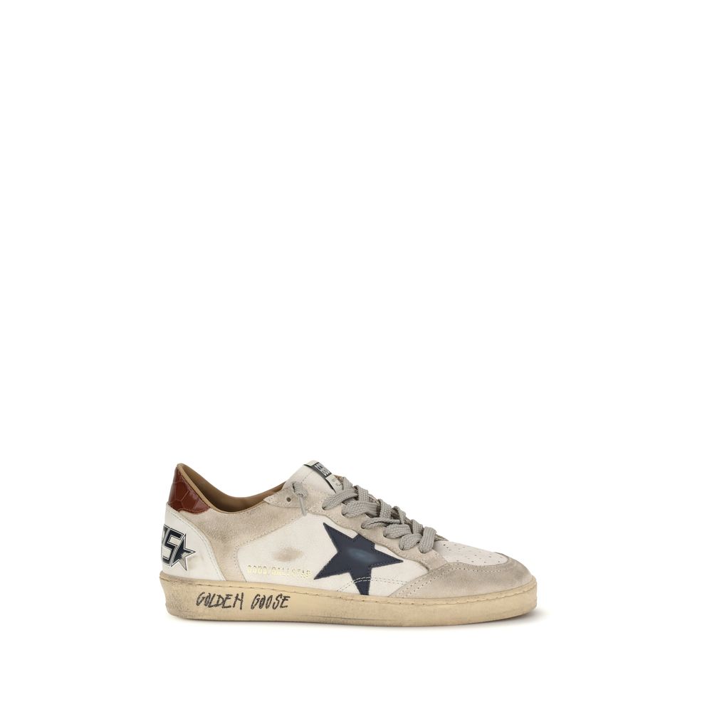 Golden Goose White Calf Leather Bos Taurus Low Top Sneakers | Regal Royce