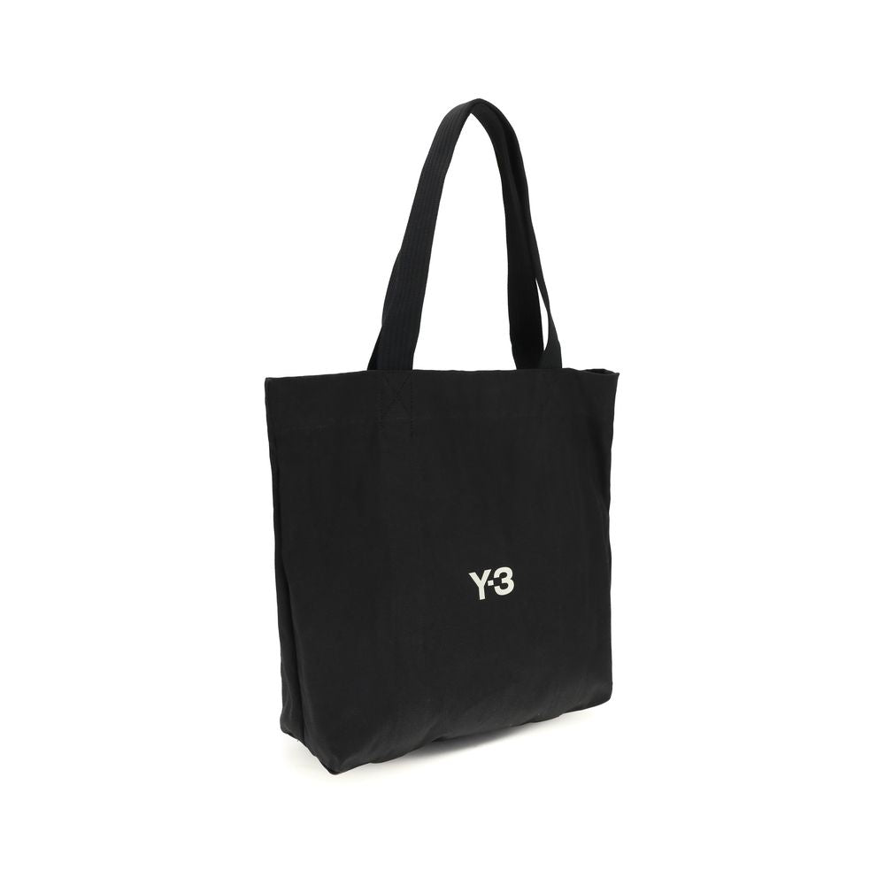 Y-3 Black Cotton Shoulder Bag | Regal Royce