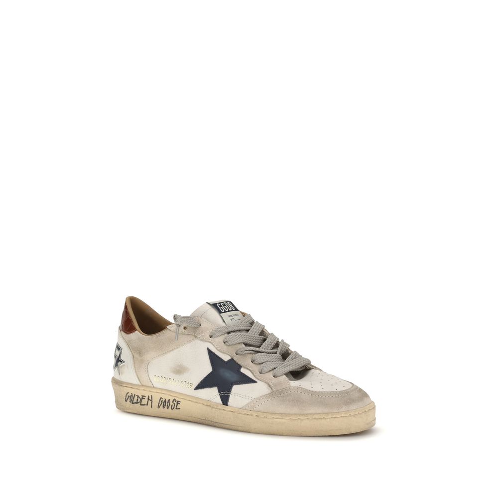 Golden Goose White Calf Leather Bos Taurus Low Top Sneakers | Regal Royce