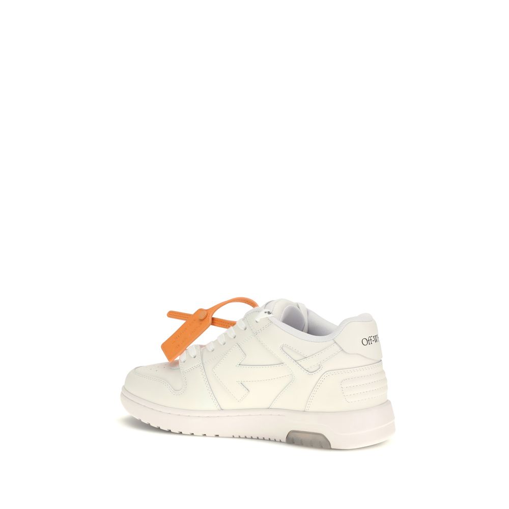 Off-White White Calf Leather Bos Taurus Athletic Sneakers | Regal Royce