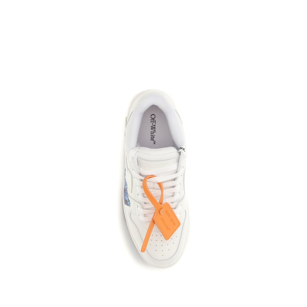 Off-White White Calf Leather Bos Taurus Athletic Sneakers | Regal Royce