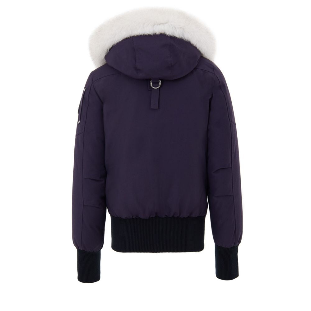 Moose Knuckles Purple Cotton Bomber | Regal Royce