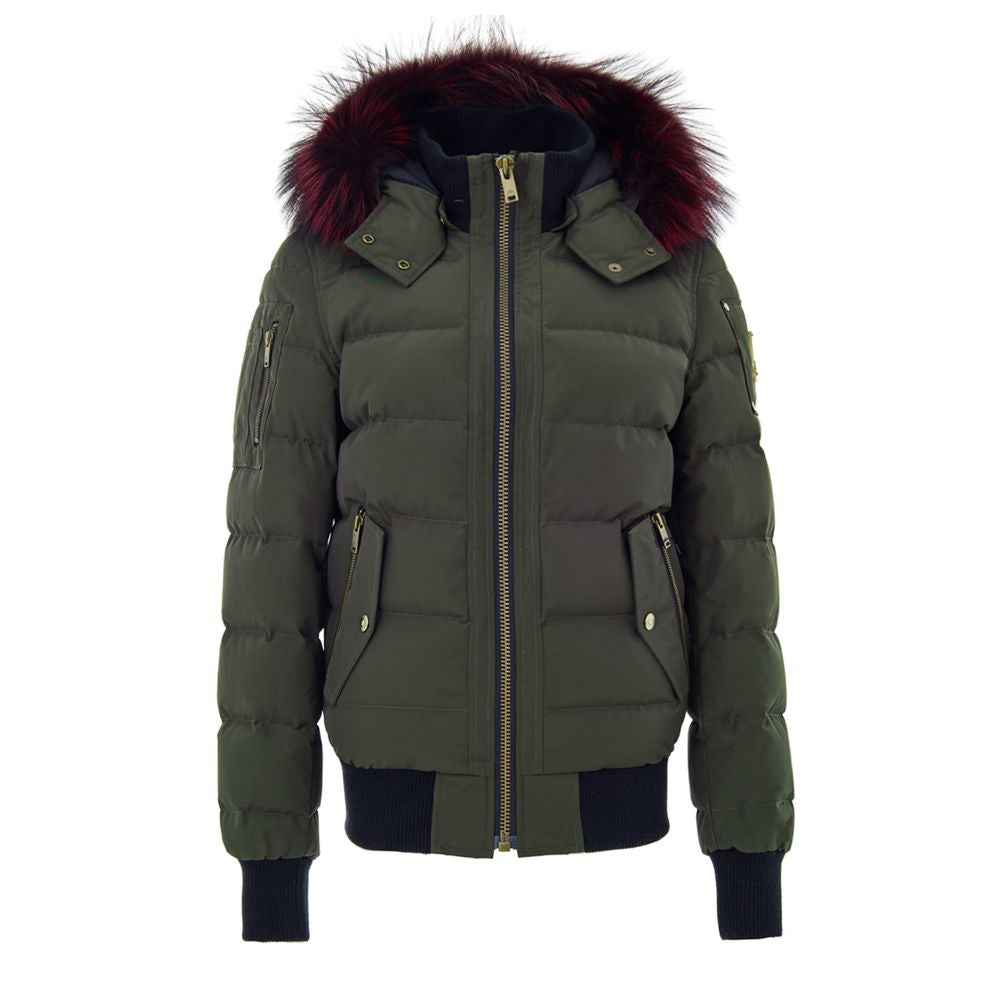 Moose Knuckles Green Cotton Bomber | Regal Royce