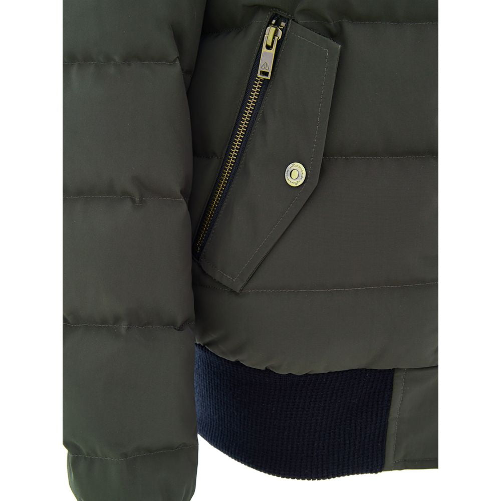 Moose Knuckles Green Cotton Bomber | Regal Royce