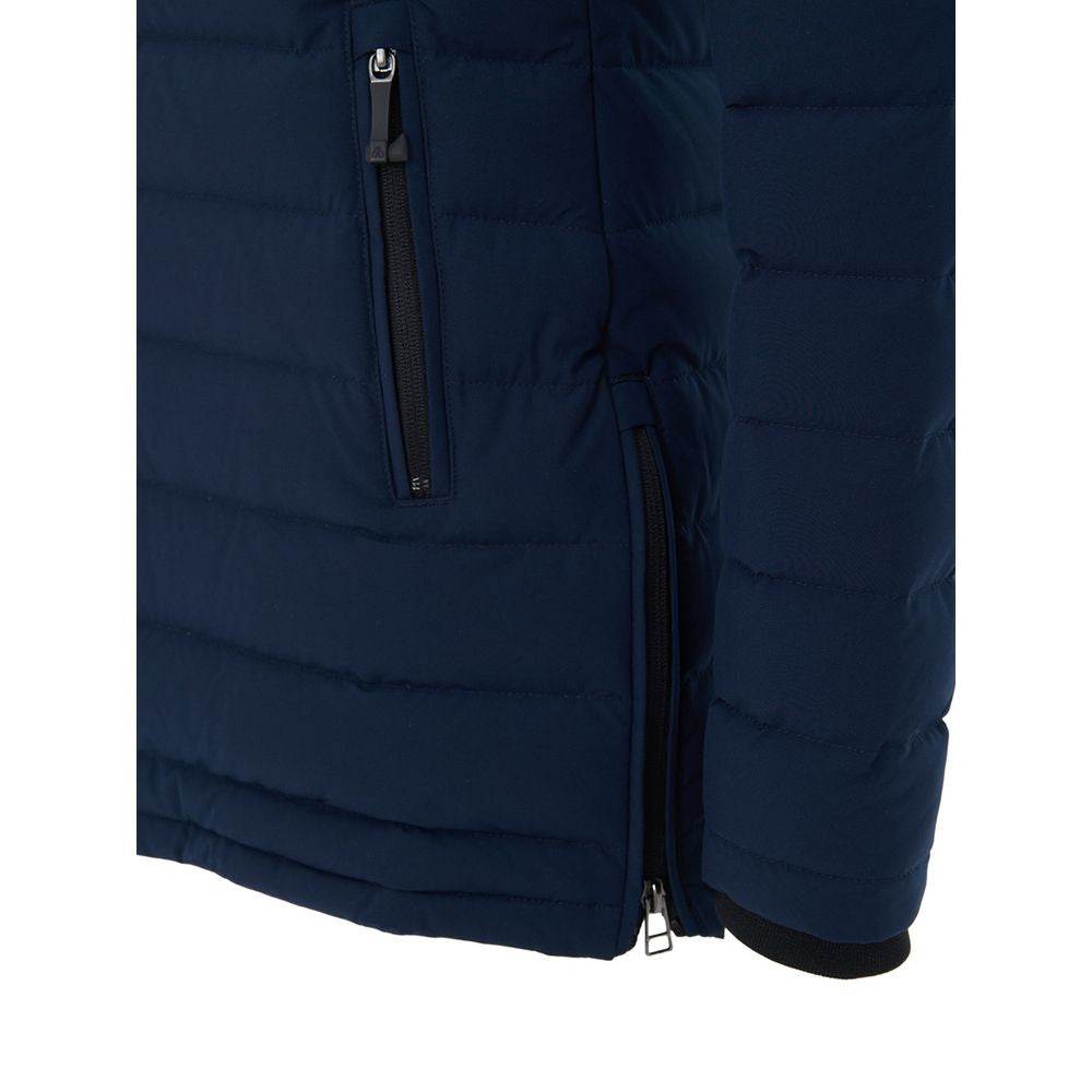 Moose Knuckles Blue Cotton Coat | Regal Royce