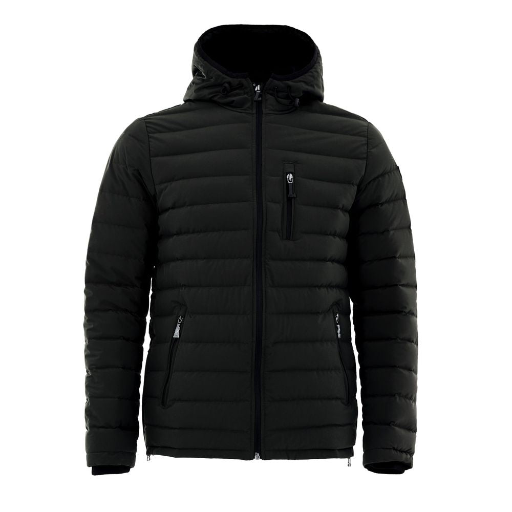 Moose Knuckles Black Cotton Coat | Regal Royce
