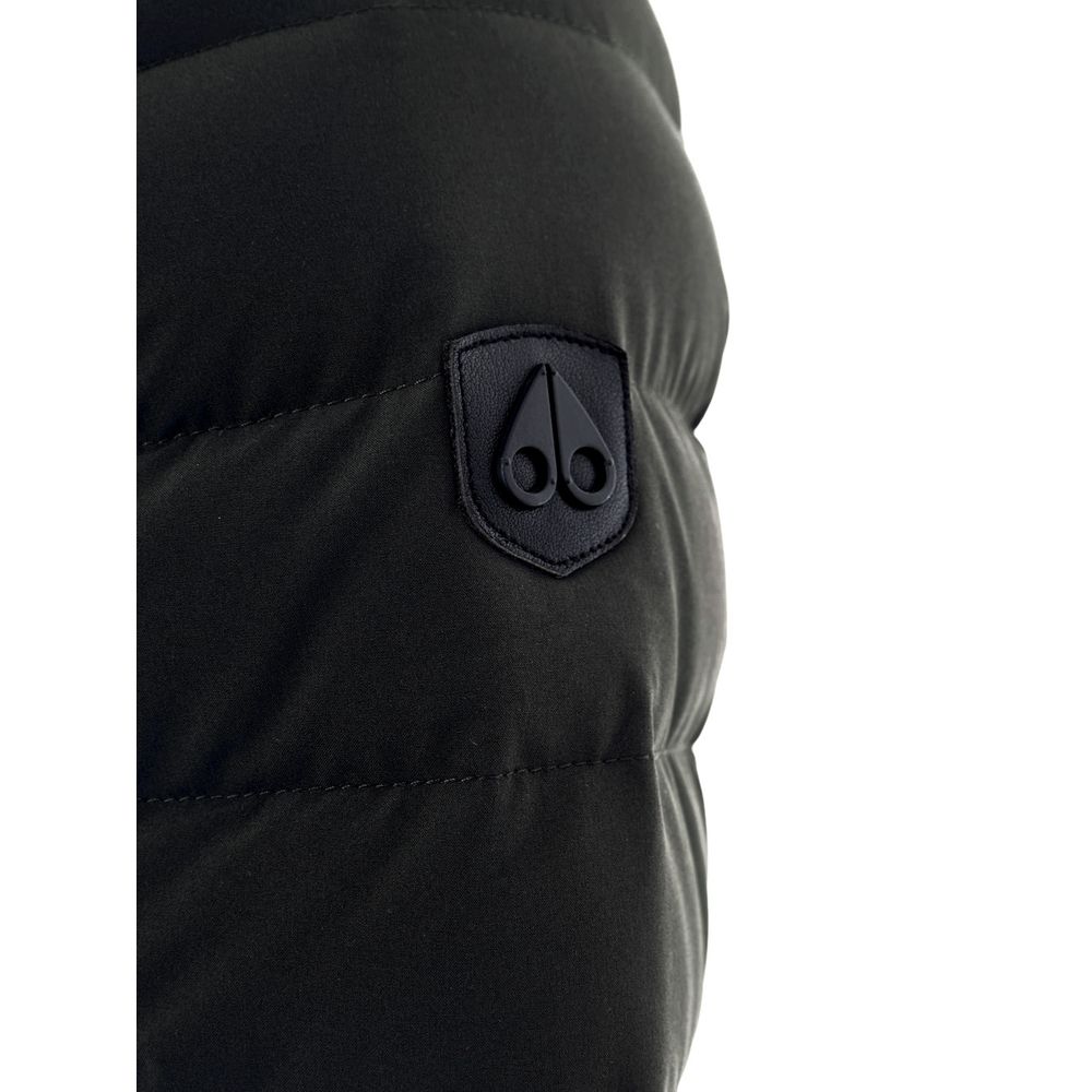 Moose Knuckles Black Cotton Coat | Regal Royce