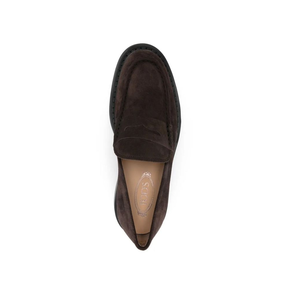 Tod's Brown Calfskin Slip-On Loafers | Regal Royce