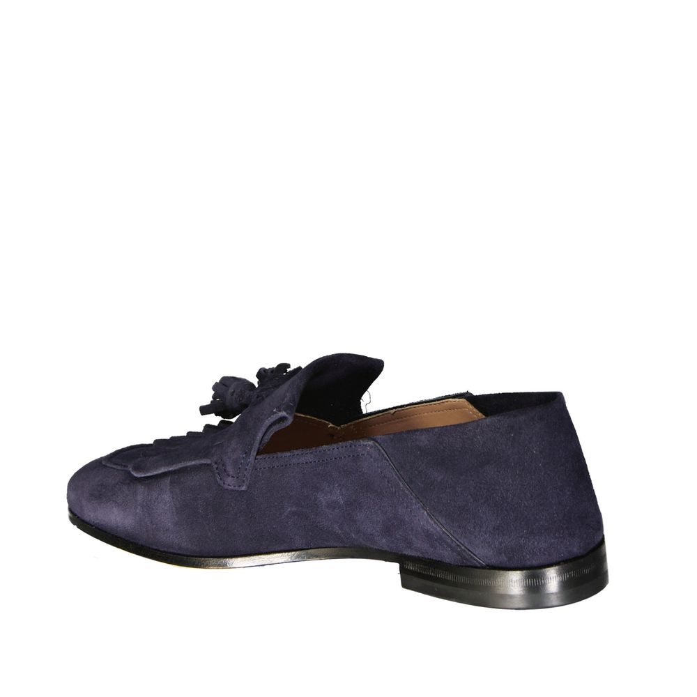 Salvatore Ferragamo Blue Calfskin Slip-On Loafers | Regal Royce