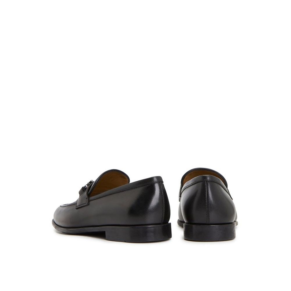 Salvatore Ferragamo Black Calfskin Slip-On Loafers | Regal Royce
