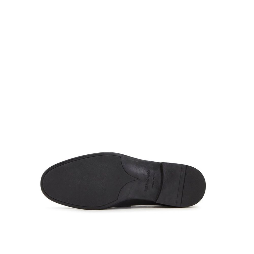 Salvatore Ferragamo Black Calfskin Slip-On Loafers | Regal Royce