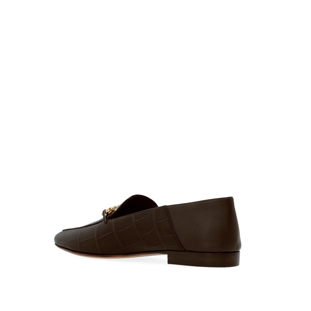Salvatore Ferragamo Brown Calfskin Slip-On Loafers | Regal Royce