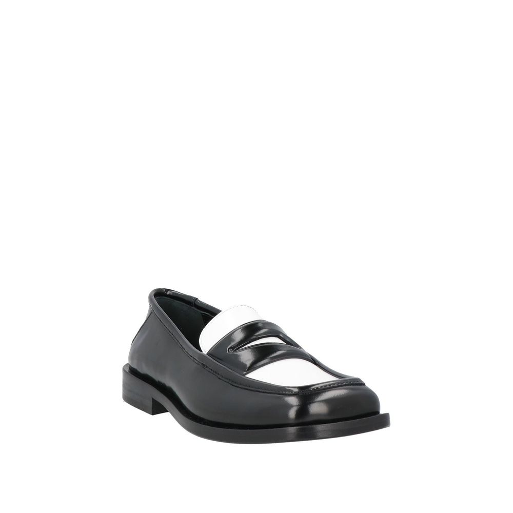 The Attico Black Leather Slip-On Loafers | Regal Royce