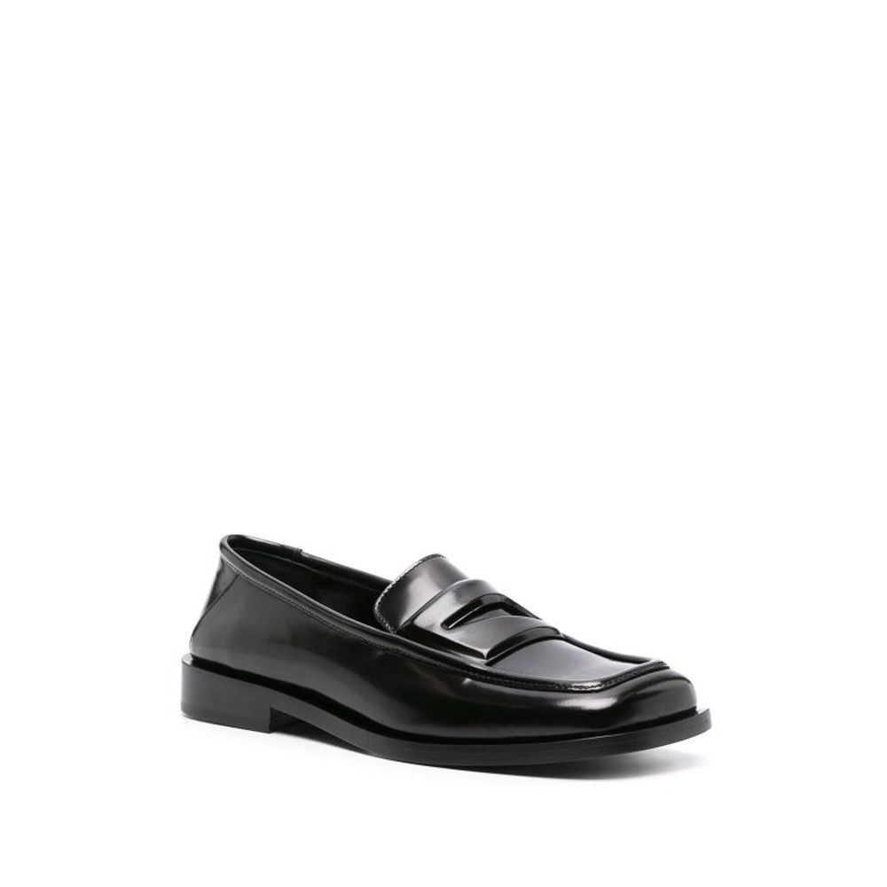 The Attico Black Calfskin Slip-On Loafers | Regal Royce