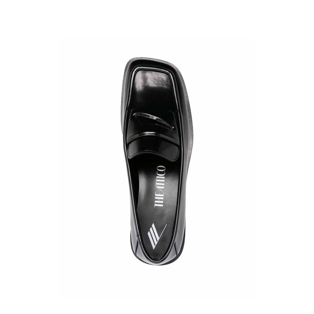 The Attico Black Calfskin Slip-On Loafers | Regal Royce