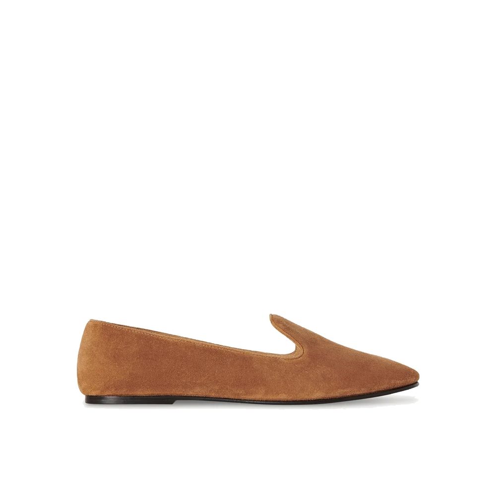 The Row Brown Calfskin Slip-On Loafers | Regal Royce