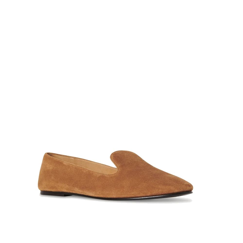 The Row Brown Calfskin Slip-On Loafers | Regal Royce