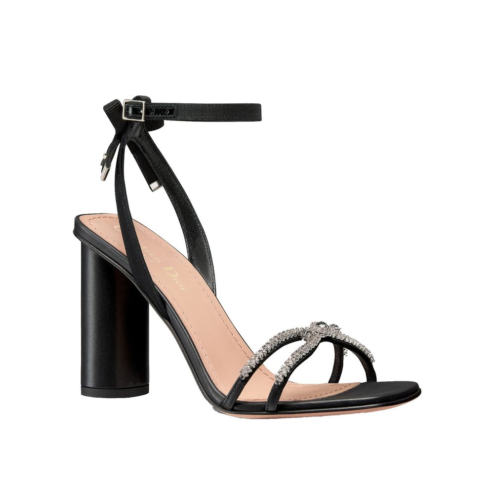 Dior Black Calfskin Stiletto Heel Sandals | Regal Royce