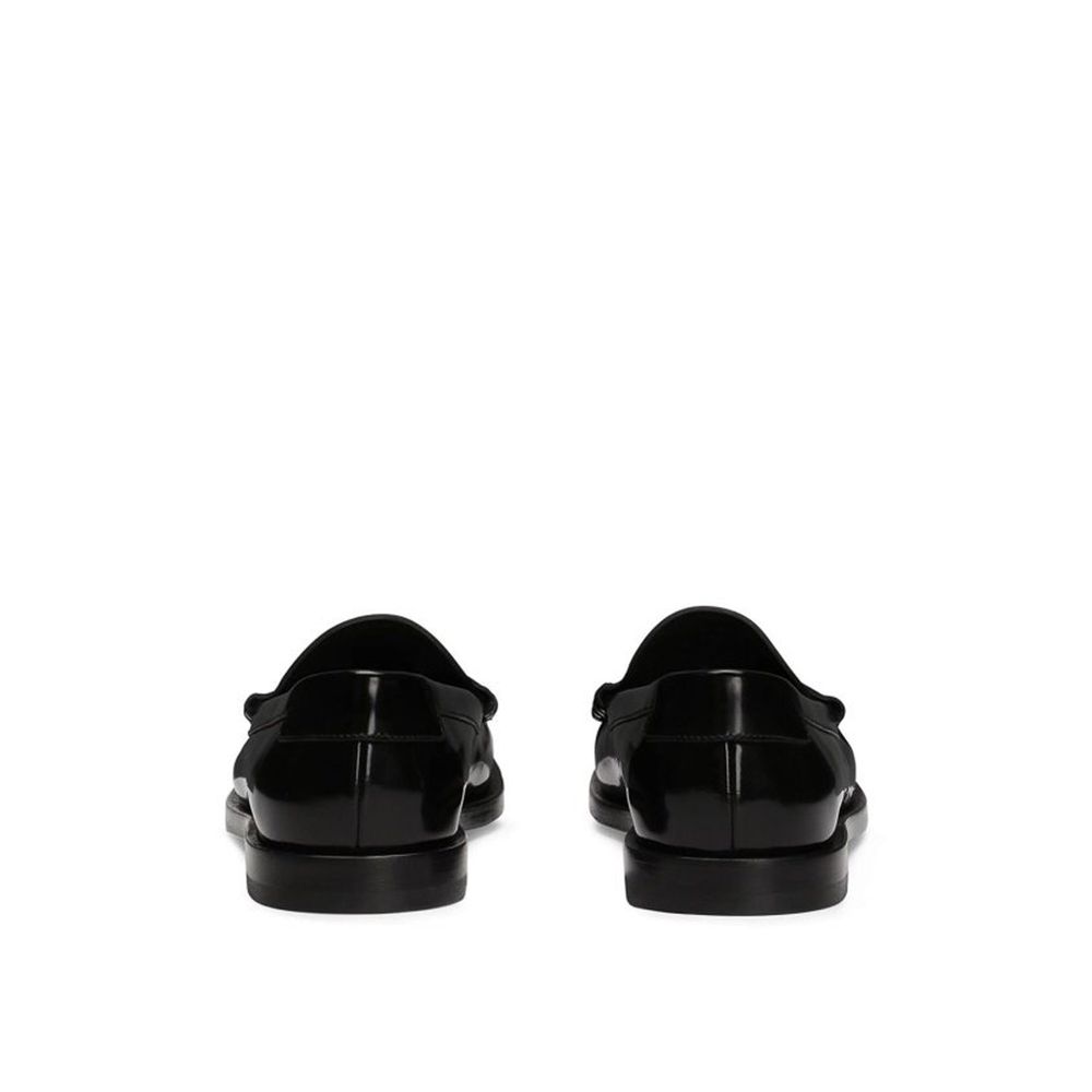 Dolce & Gabbana Black Calfskin Slip-On Loafers | Regal Royce
