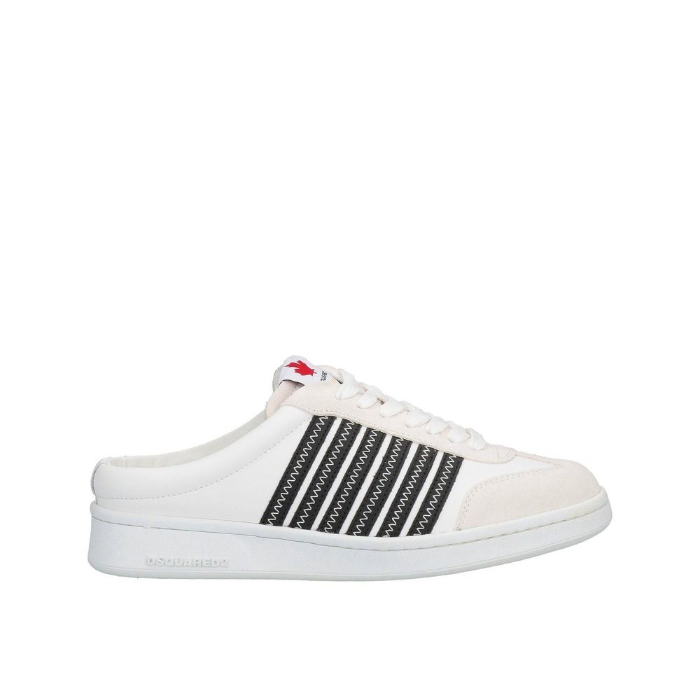 Dsquared² White Calfskin Low Top Sneakers | Regal Royce